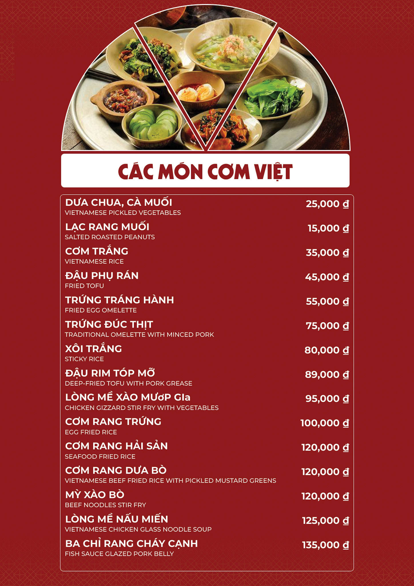 Menu Nha Hang Nam Duong 2A Lang Ha, Thanh Cong, Ba Dinh, Ha Noi 16