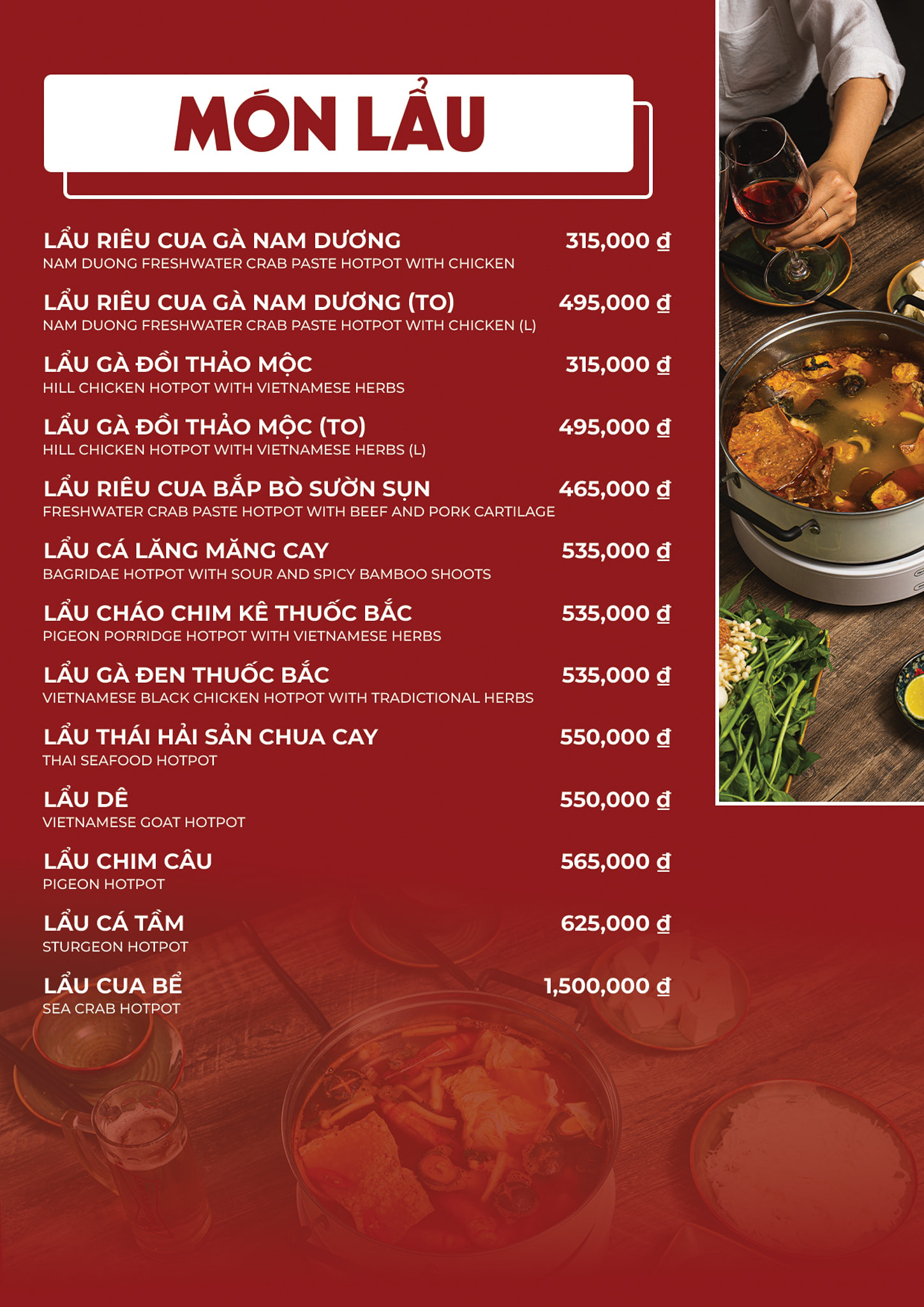 Menu Nha Hang Nam Duong 2A Lang Ha, Thanh Cong, Ba Dinh, Ha Noi 17