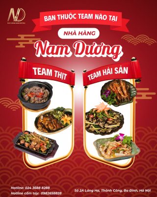 Chọn Team Thưởng Thức Tiệc Tại Nhà Hàng Nam Dương