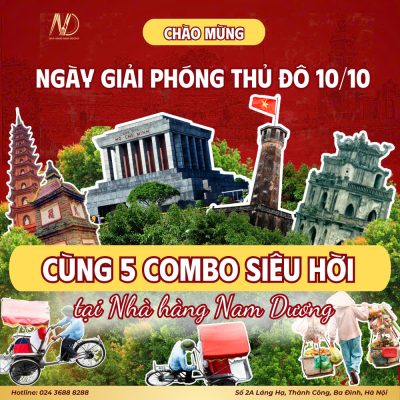 Nhà hàng Nam Dương CHÀO MỪNG NGÀY GIẢI PHÓNG THỦ ĐÔ 1010 01